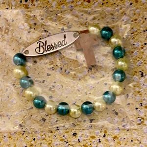 Blessed Hand-Beaded Stretch Bracelet